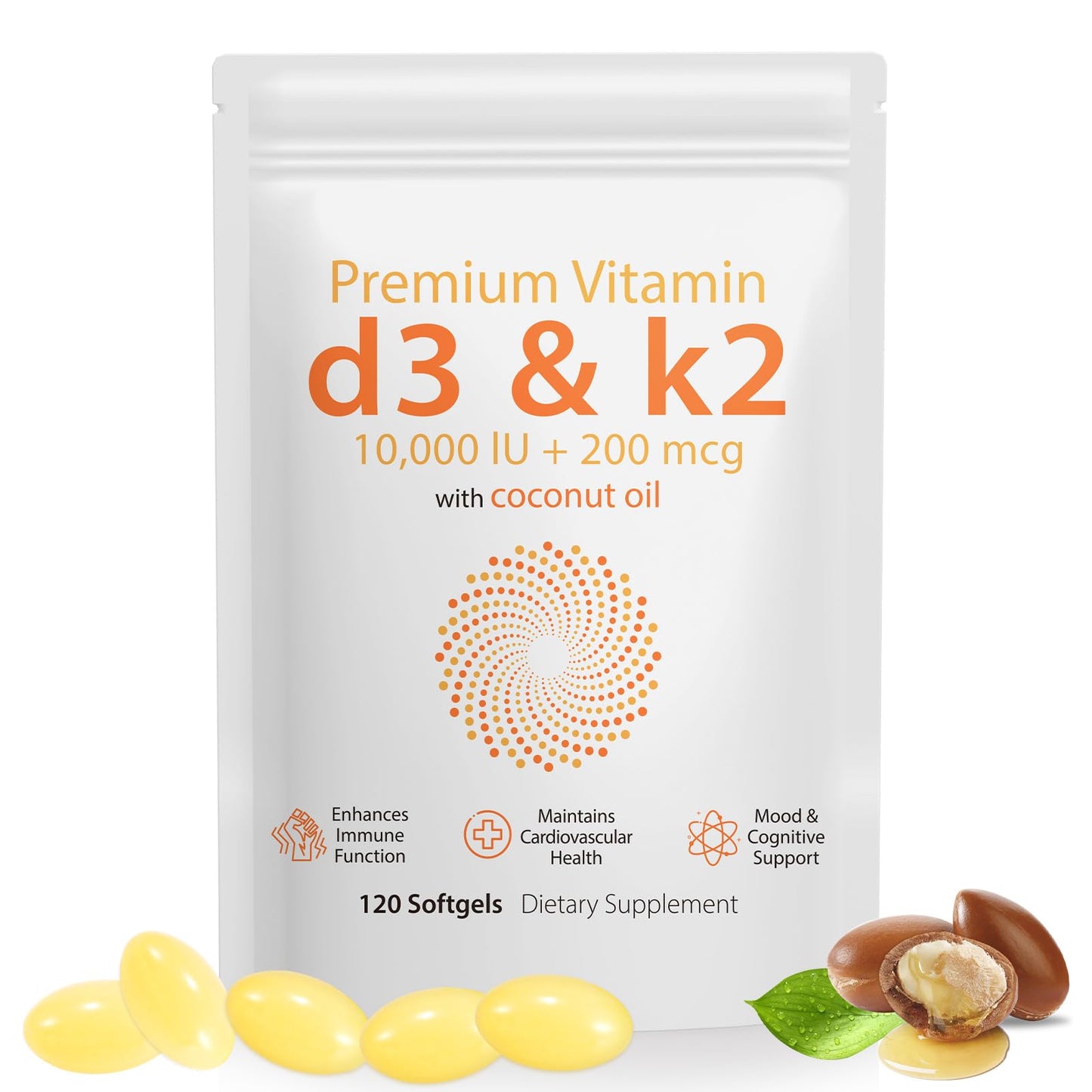 Nyloriaine Vitamin D3 K2 Capsule 1 Count