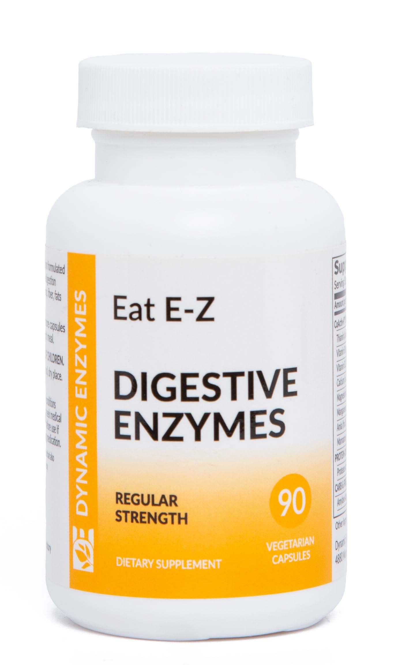 Dynamic Enzymes Eat E-Z Digestive Enzymes Broad-Spectrum Enzyme Blend Capsules 90
