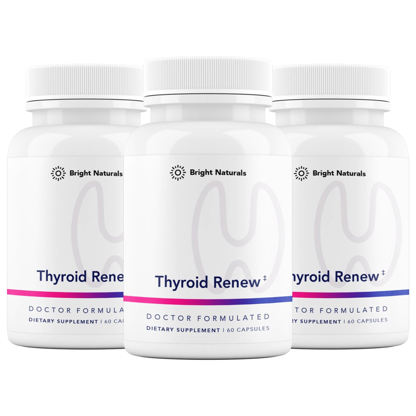 Bright Naturals Thyroid Renew Supplement, 180 Capsules