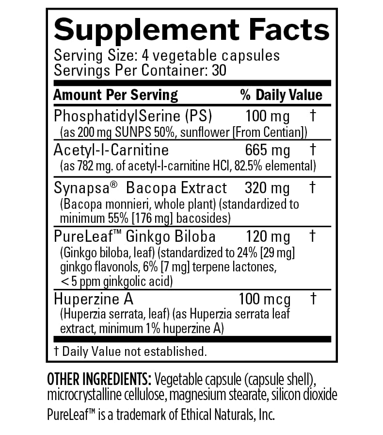BRAINMD Dr Amen Brain & Memory Power MAX Capsules 120