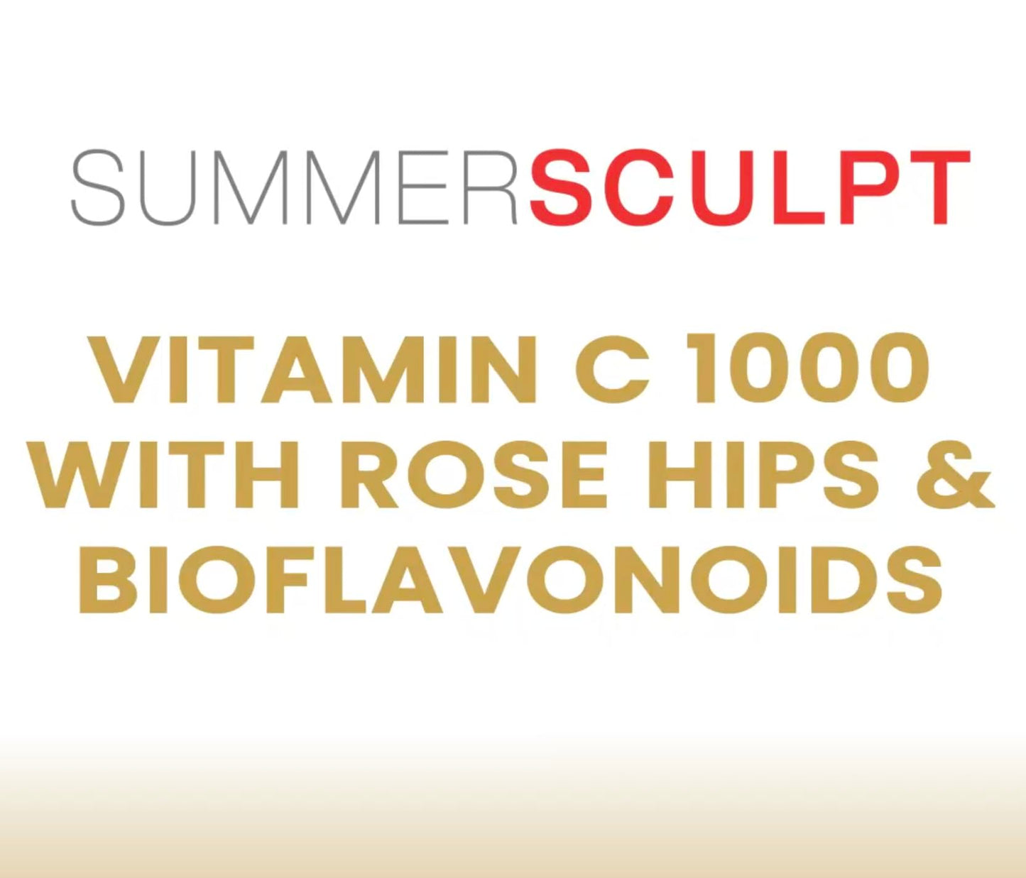 SummerSculpt Vitamin C 1000 mg Immune Support Capsules, Non-GMO, 120 Capsules