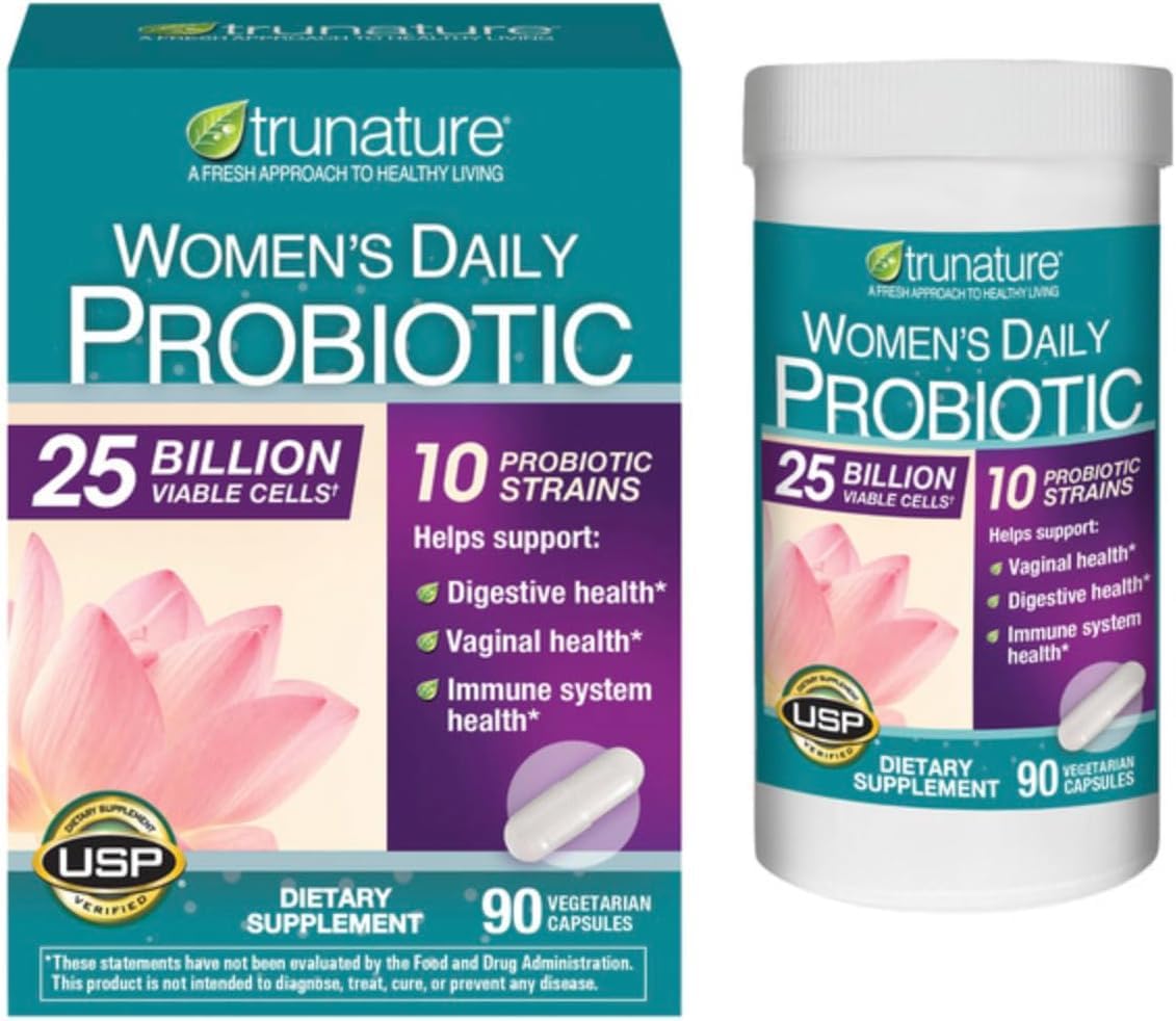 Viceslovi TruesNature Women's Daily Probiotic Capsule, 90 Vegetarian Capsules