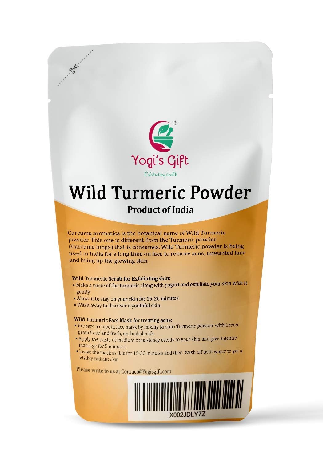 YOGI’S GIFT – Celebrating health White Turmeric Powder + Wild Turmeric Powder Bundle, Powder, 16