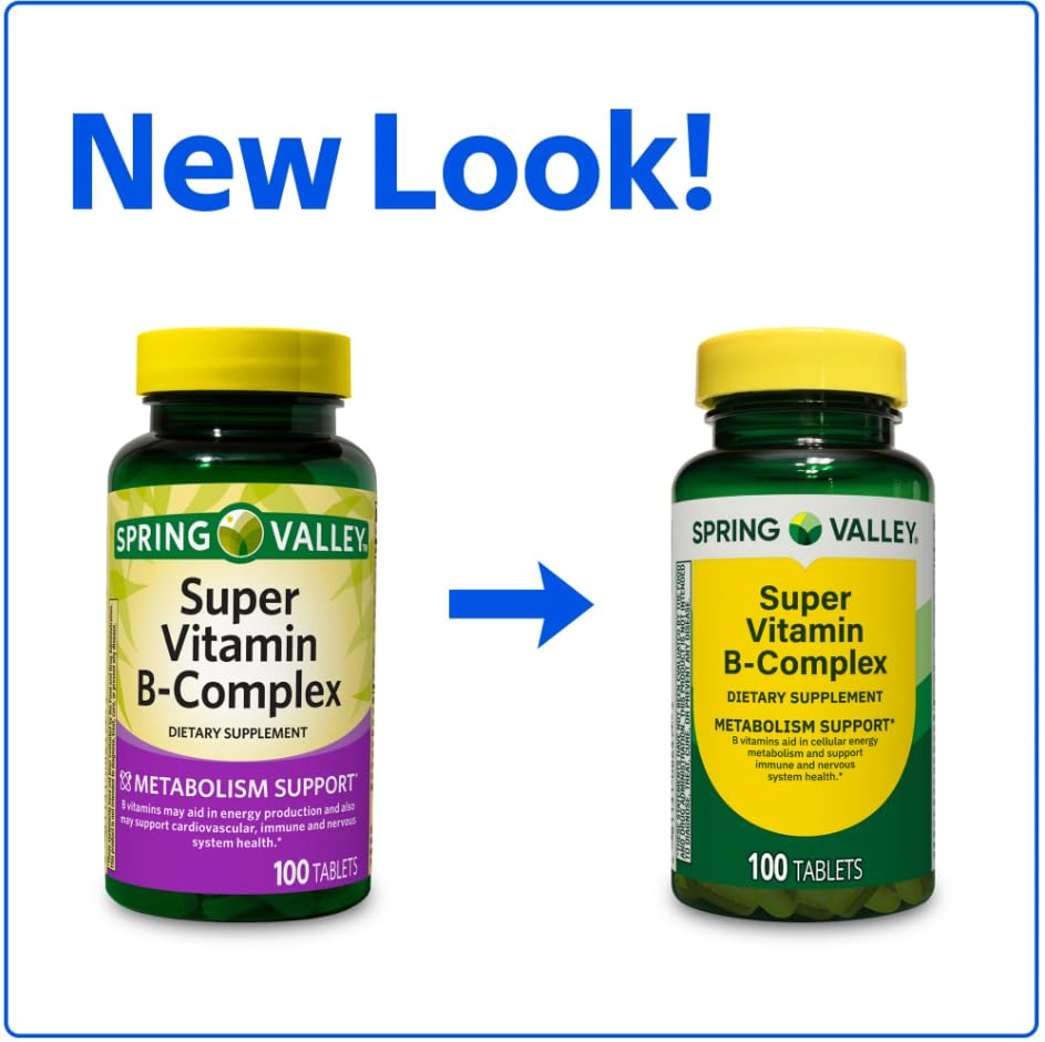 Generic Super Vitamin B-Complex Dietary Supplement Tablets 250