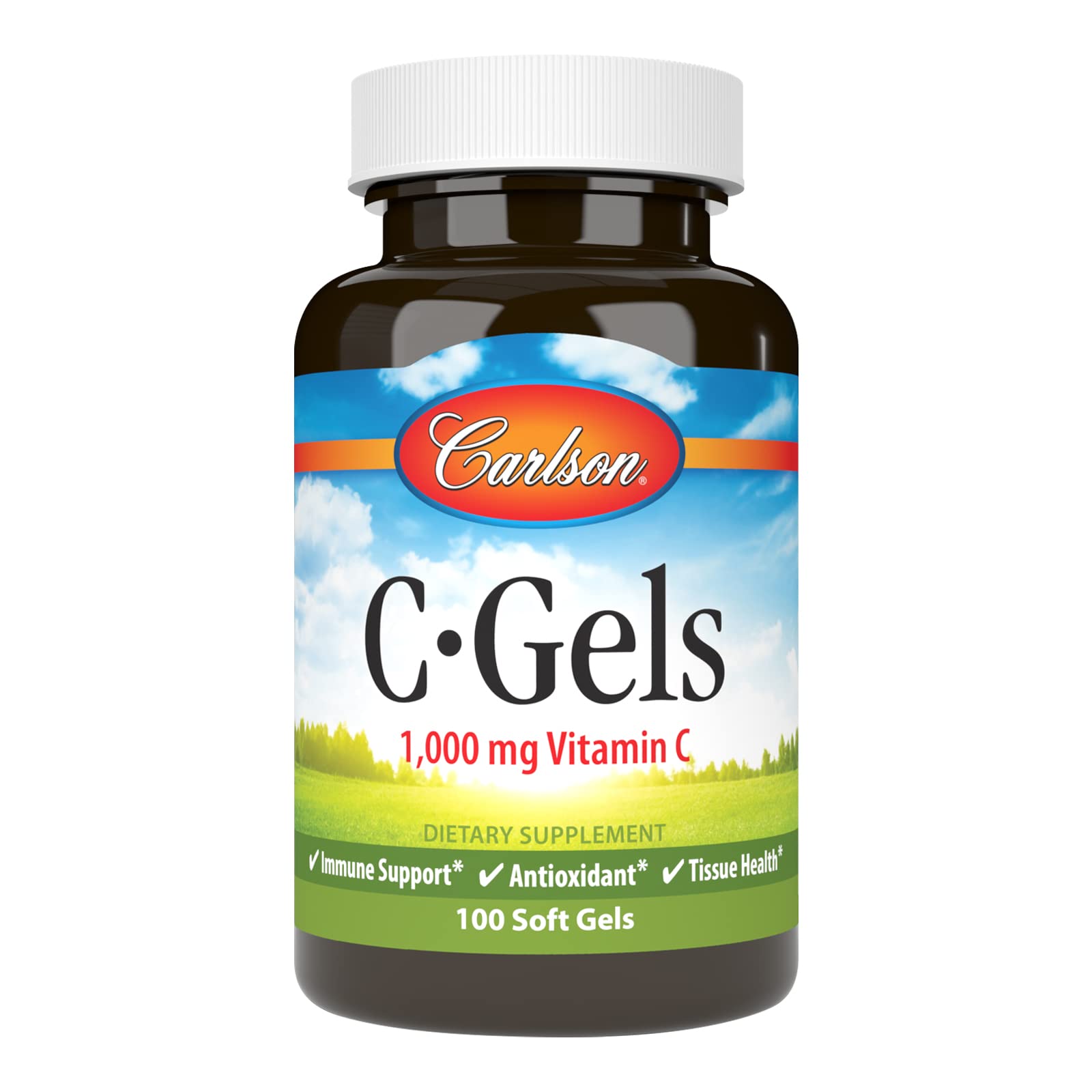 Carlson Vitamin C Softgels 1000mg, 100 Softgels