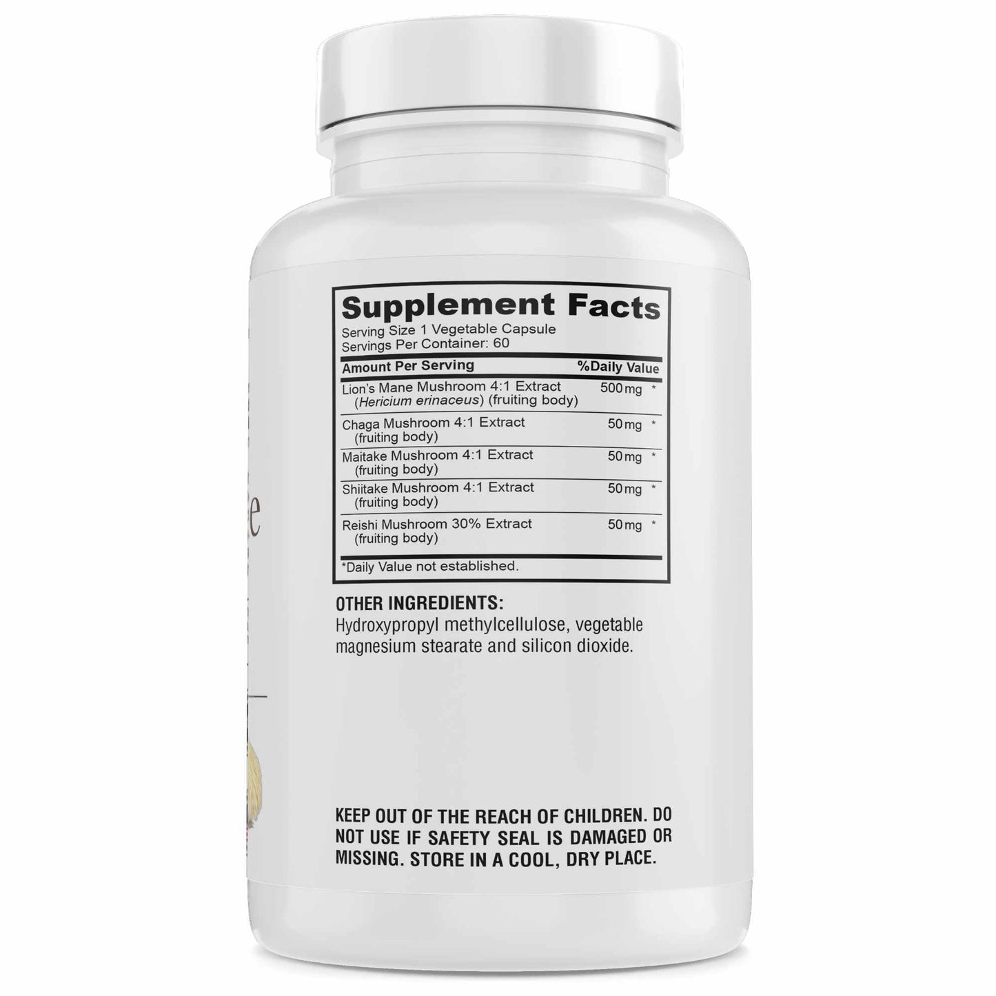 GENIUS HERBALS Lions Mane Complex - 700mg Concentrated Extract, 60 Capsules