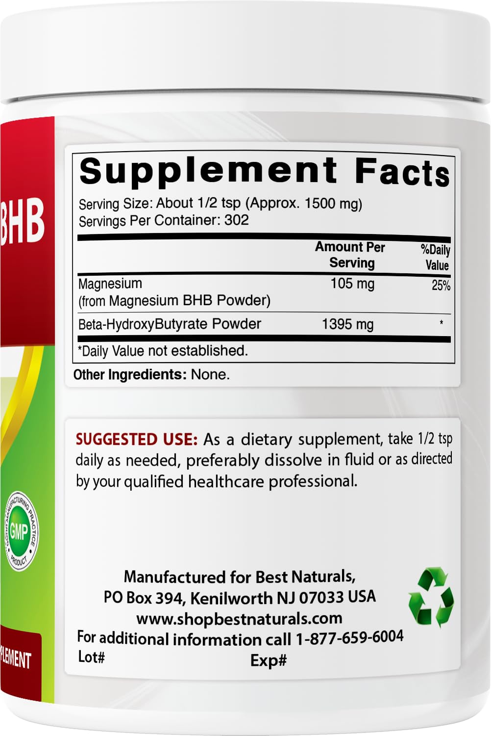 Best Naturals Magnesium BHB Powder 16