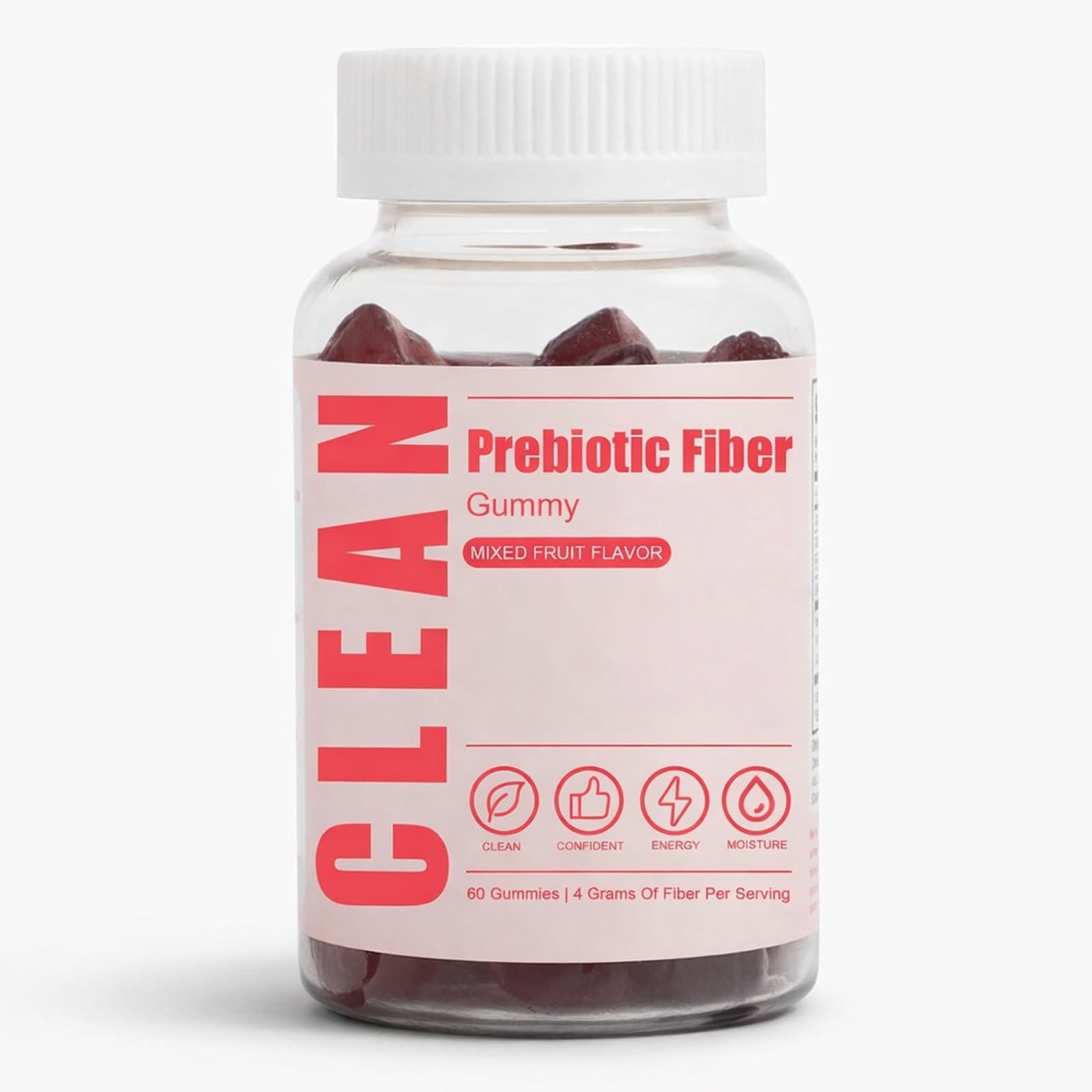 6525080 Clean Prebiotic Fiber Gummy, 1 Count
