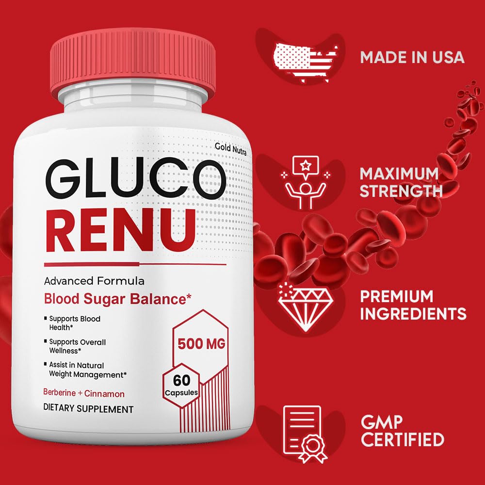 Gold Nutra GlucoRenu Capsules, 3 Pack