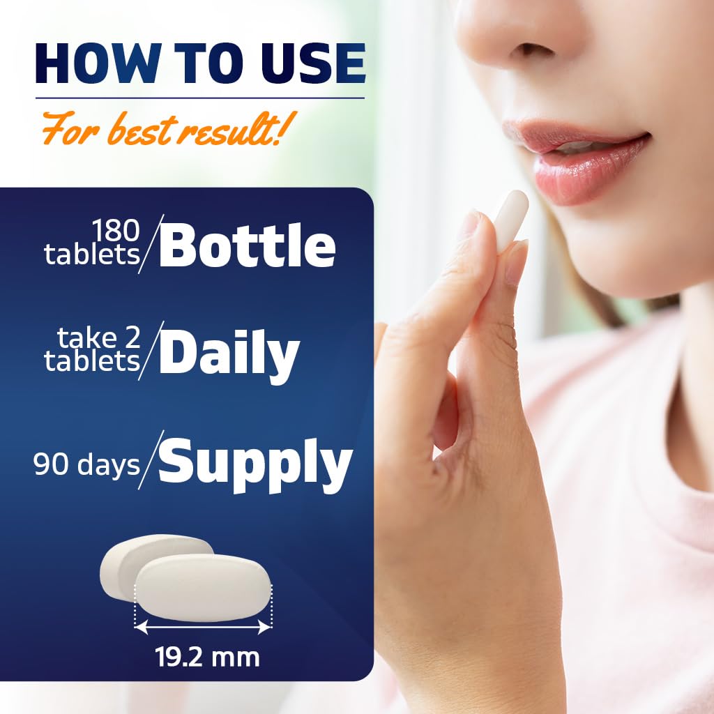 Vitamatic Magnesium Lactate 2000mg Tablet, 180 Tablets