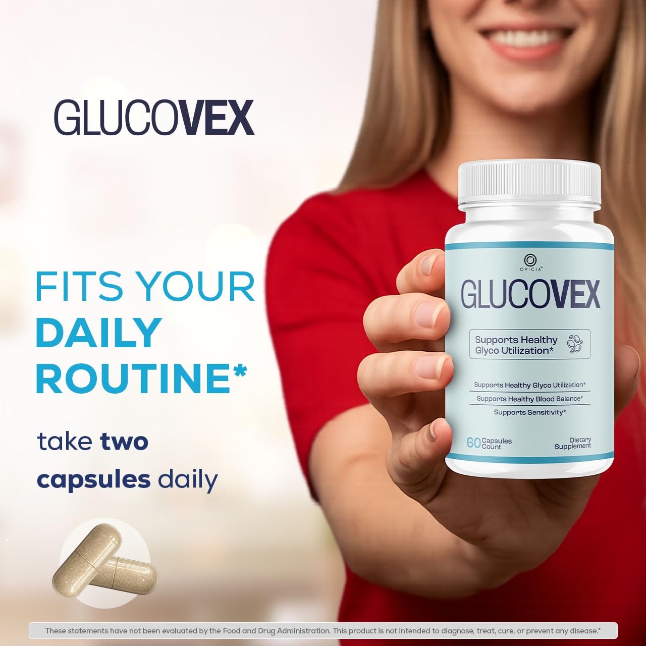 OVICIA Glucovex Supplement Capsules 120 Capsules