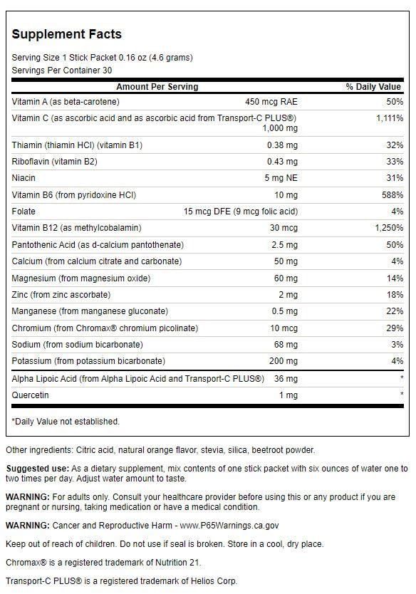 Swanson Energy C with Electrolytes Capsule