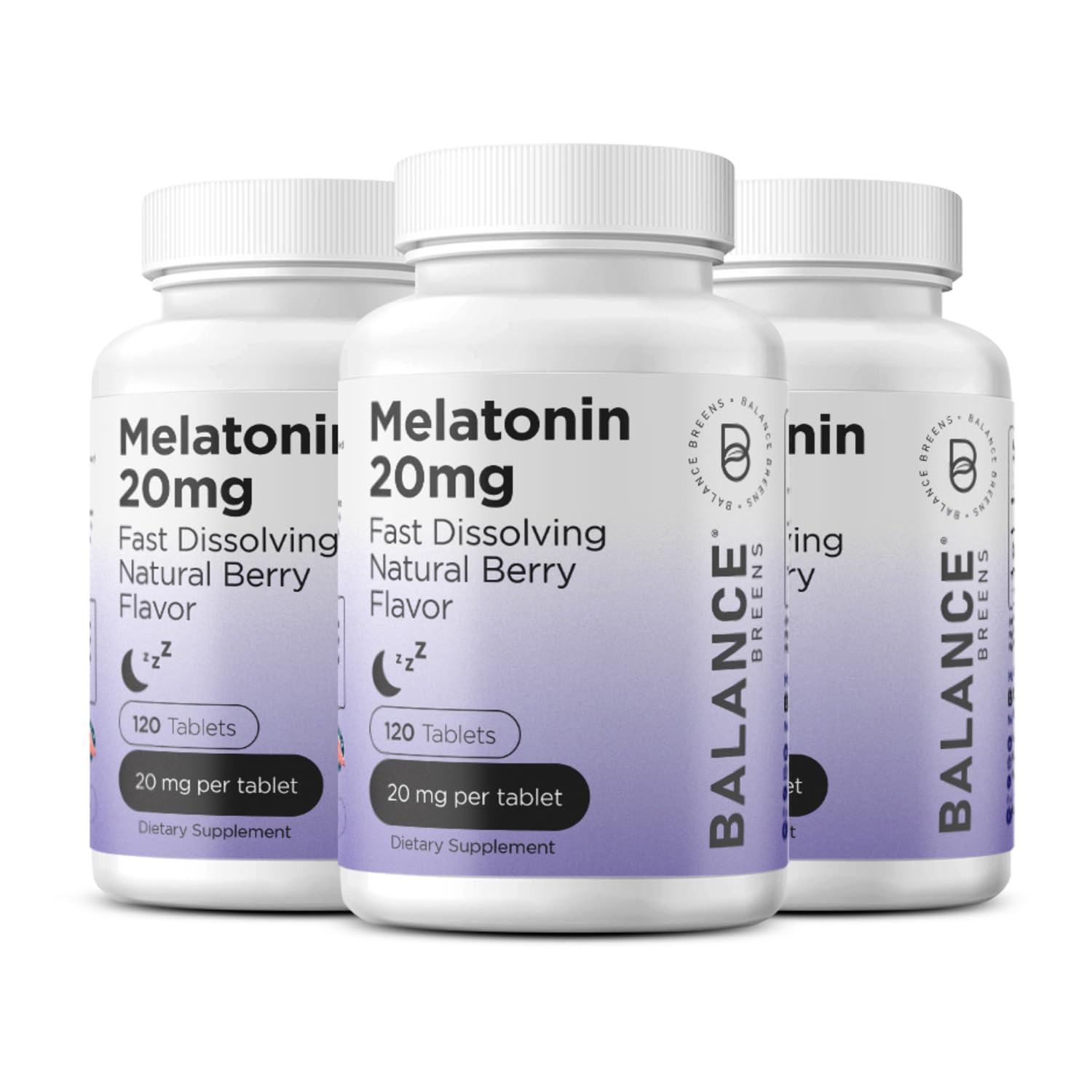 Balancebreens Melatonin 20mg Fast Dissolve Tablets, 360 Tablets