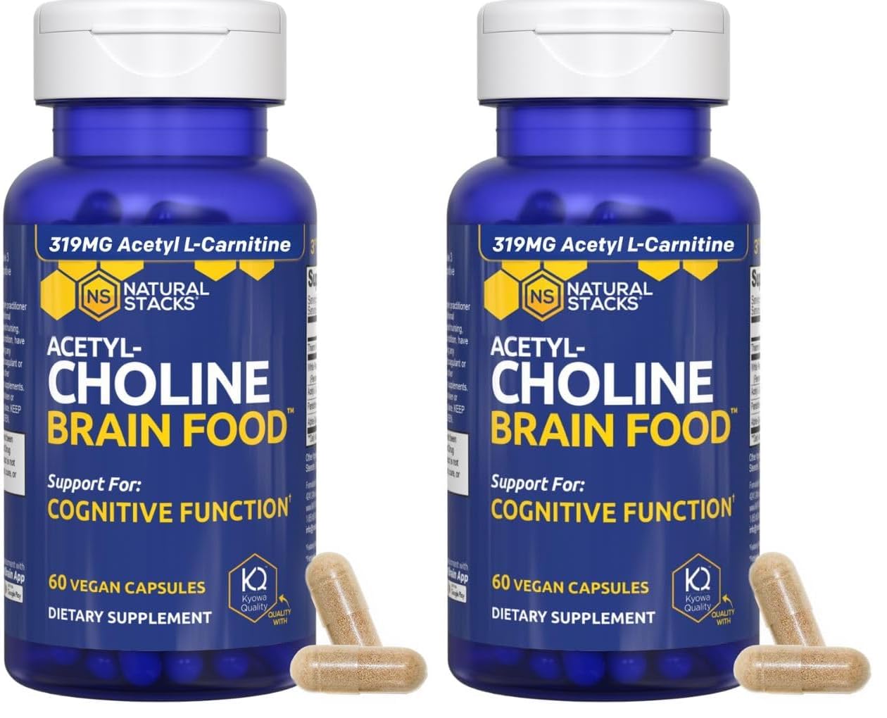 Natural Stacks Acetylcholine Brain Food Capsule 120 Capsules