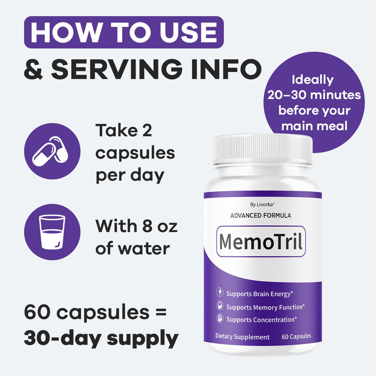 LIVORKA Memotril Capsules 120 Capsules