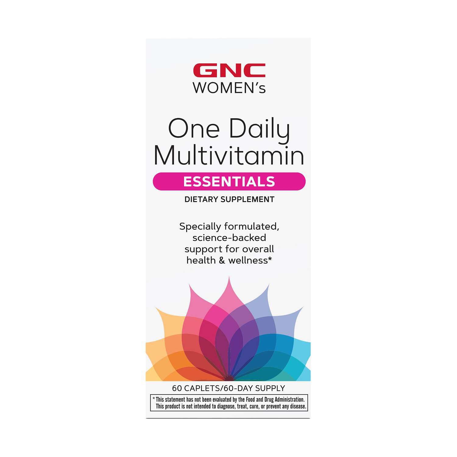 GNC Women's One Daily Multivitamin Essentials Caplets, 60 Count
