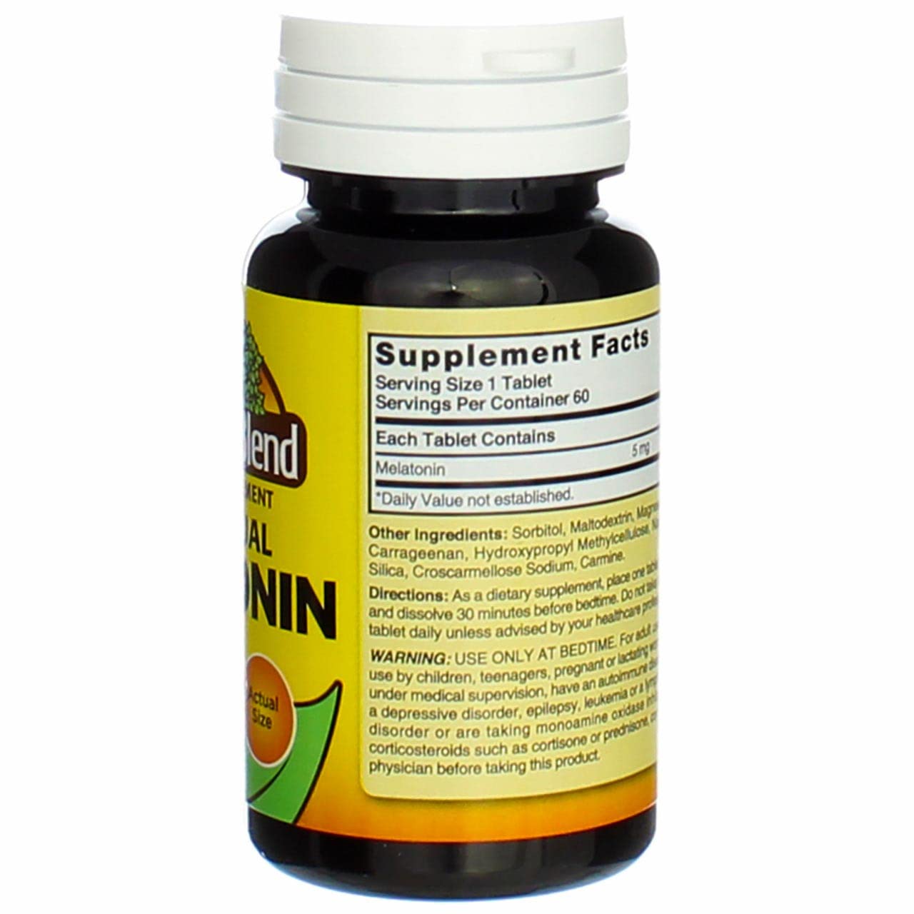 Nature's Blend Melatonin 5 mg Tablets, 240 Tablets
