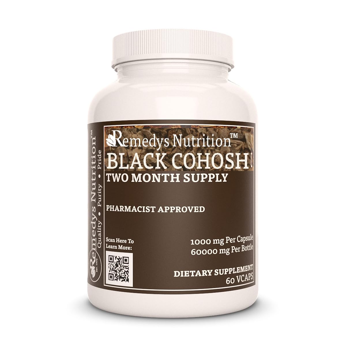 Remedy’s Nutrition Black Cohosh Capsules 60 Count