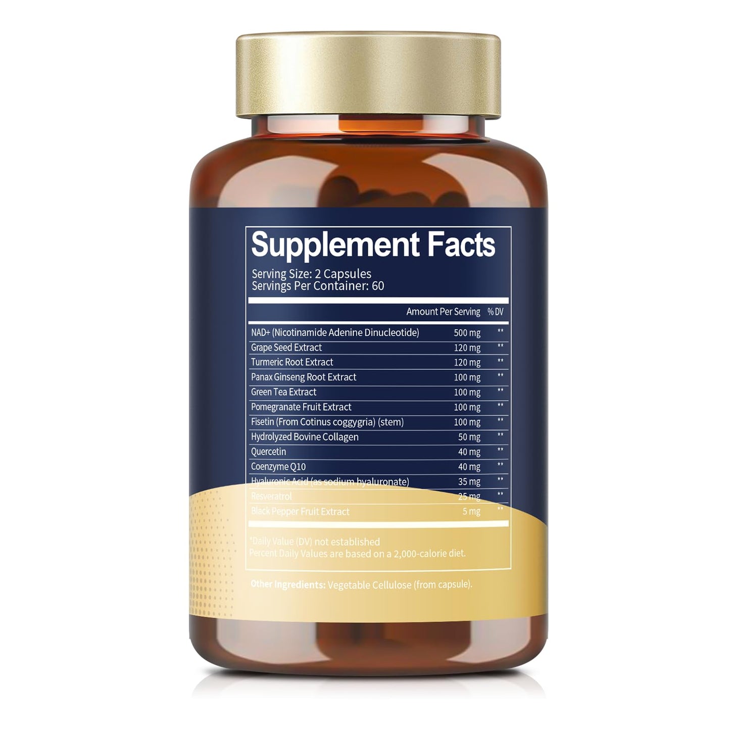 Totaria NAD+ Supplement for Women and Men with Nicotinamide Riboside, Resveratrol, Quercetin, and Betaine, 240 Capsules
