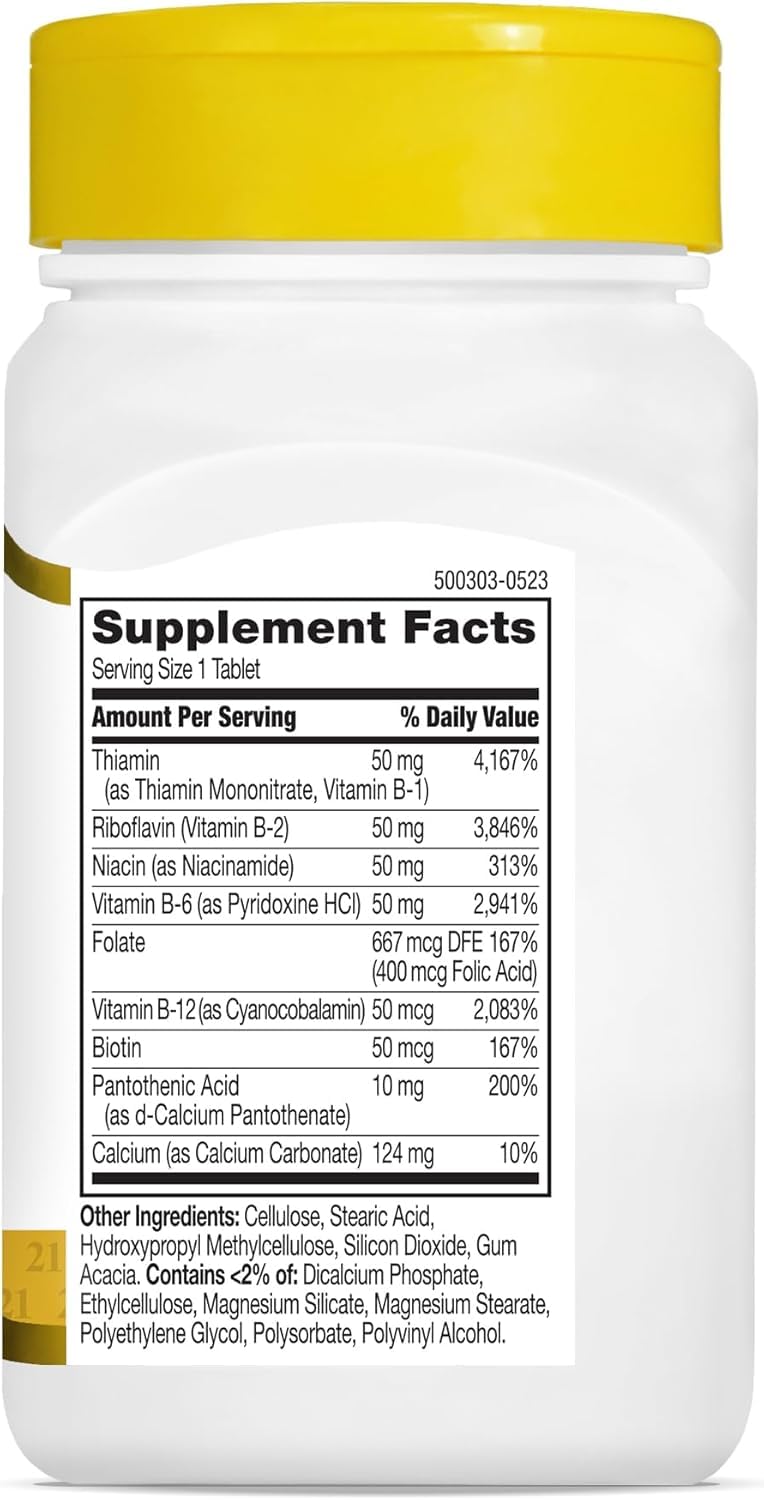 21st Century Complex B-50 Prolonged Release Tablets, 120 Tablets