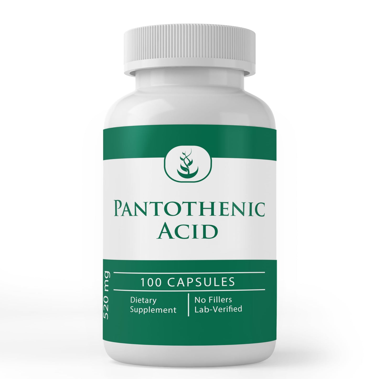 Pure Original Ingredients Pantothenic Acid Vitamin B5 Capsule 100-Count