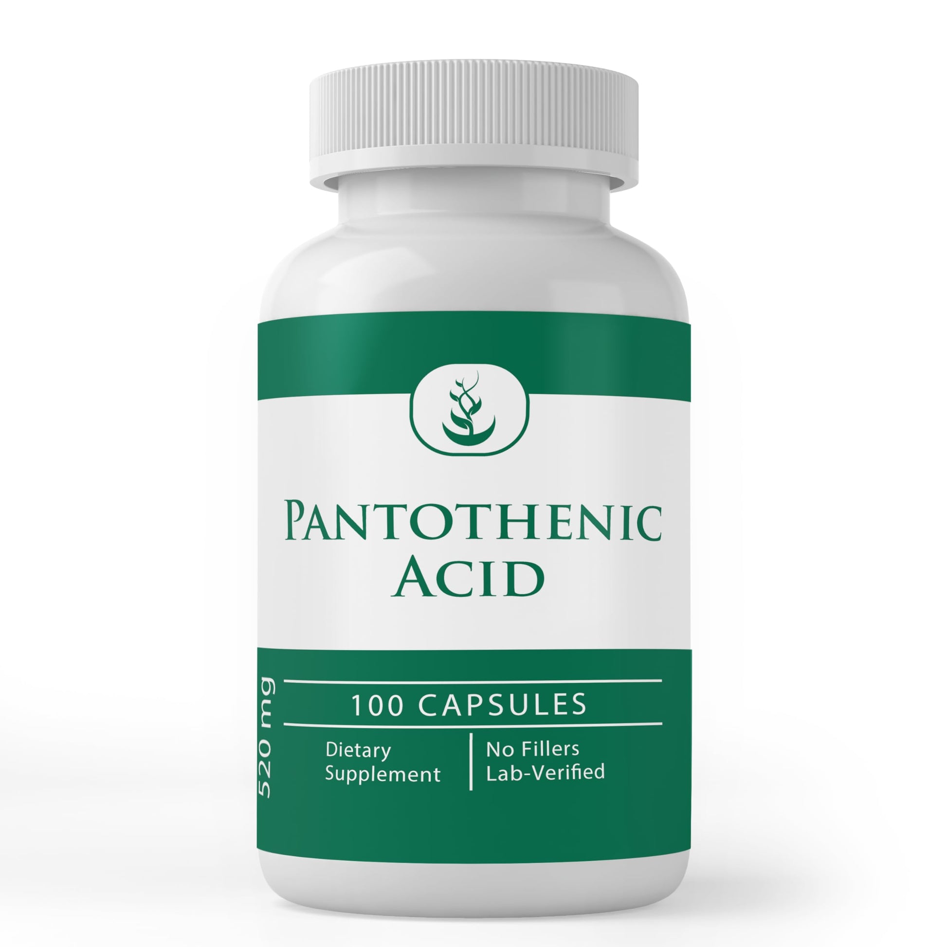 Pure Original Ingredients Pantothenic Acid Vitamin B5 Capsule 100-Count