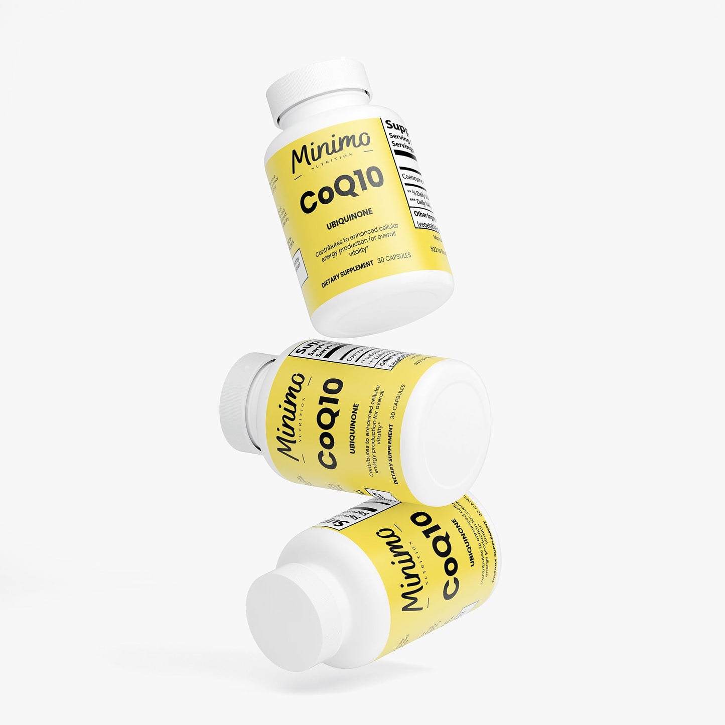 Minimo Nutrition CoQ10 Ubiquinone 200mg 30 Capsules