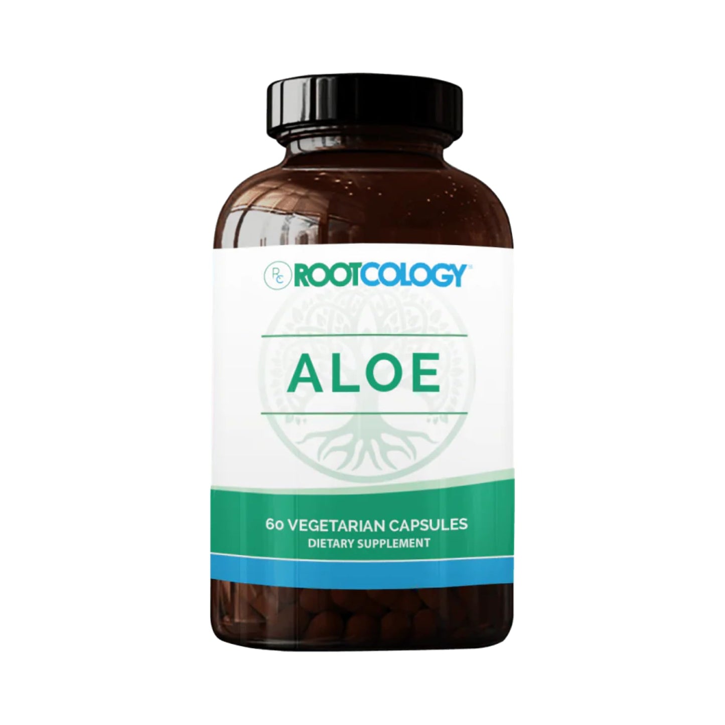 Rootcology Aloe Vera for GI Support 200:1 Whole Aloe Leaf Capsules, 60 Count