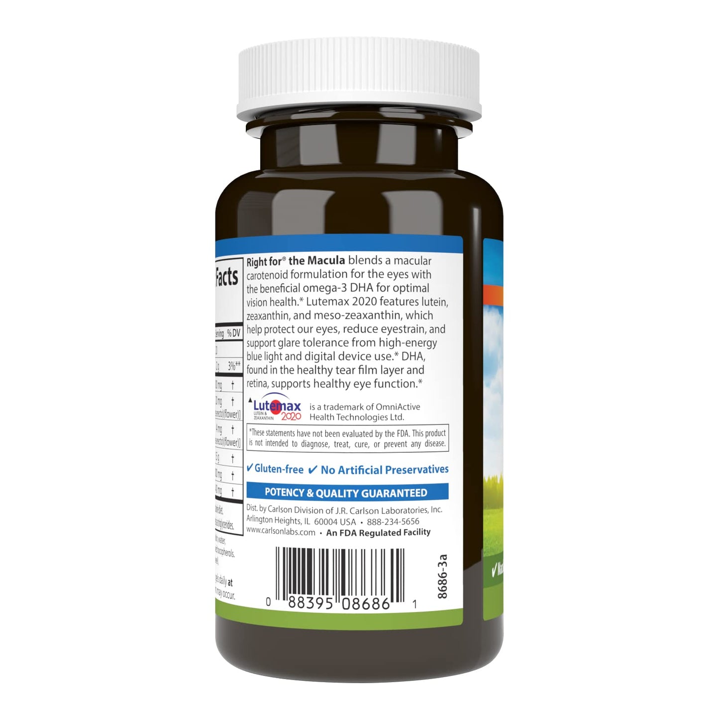 Carlson Right for The Macula Softgels 60 Count