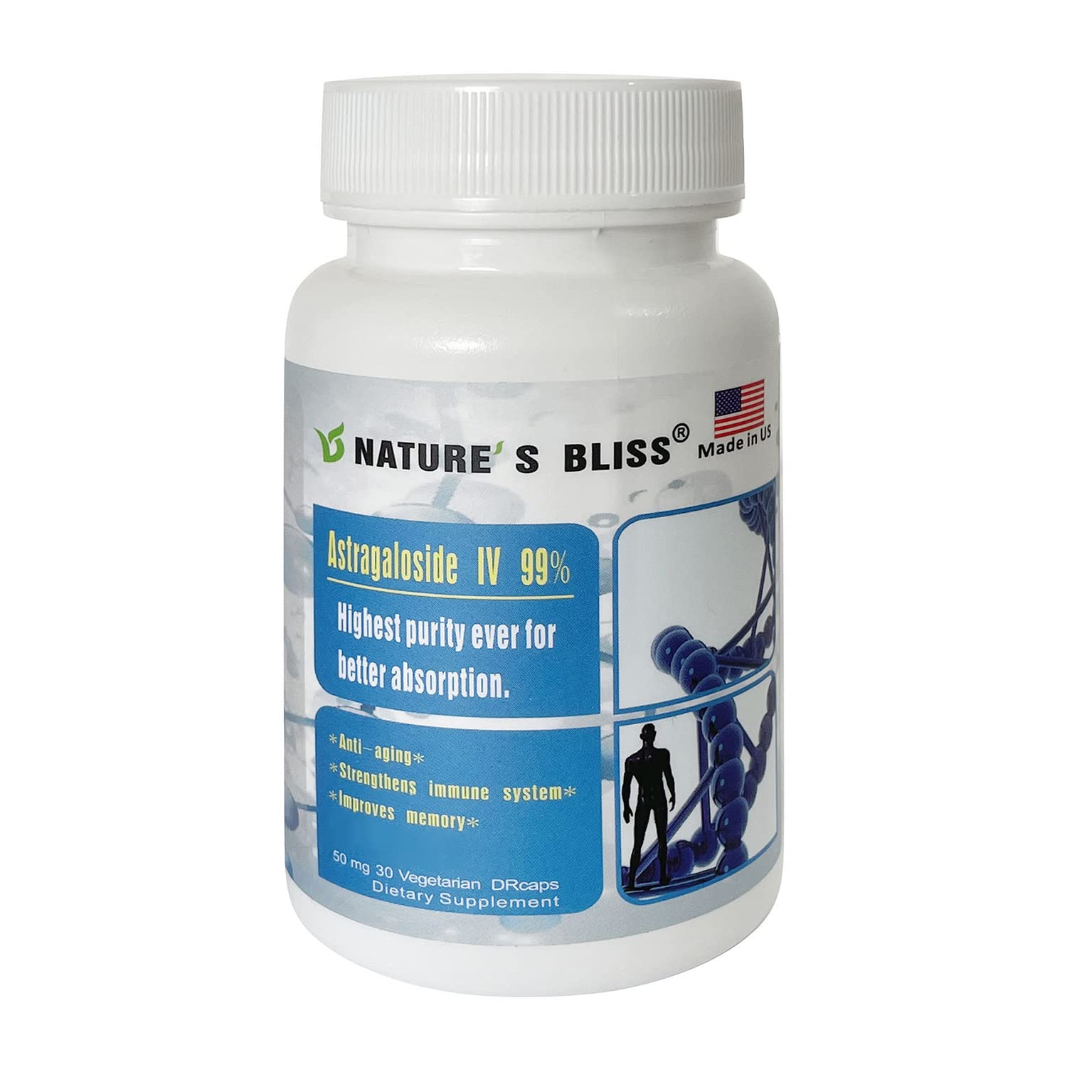 Nature'sbliss Astragalus Root Extract Capsules 50 mg, 30 Count