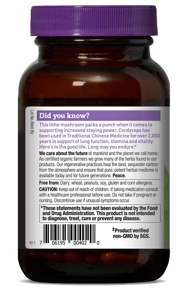 Oregon's Wild Harvest Cordyceps Capsule 60 Count