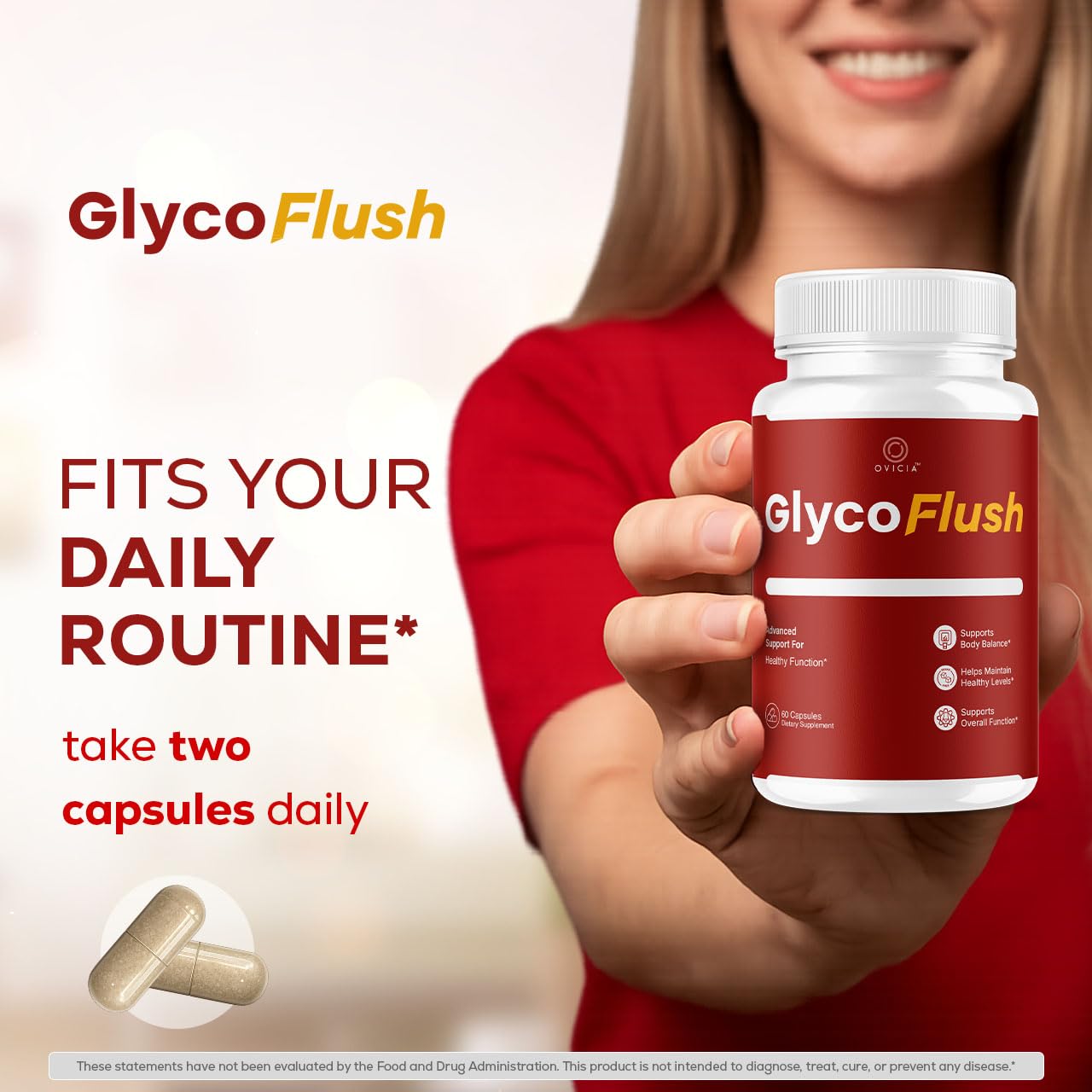 OVICIA GlycoFlush Capsule 60 Count