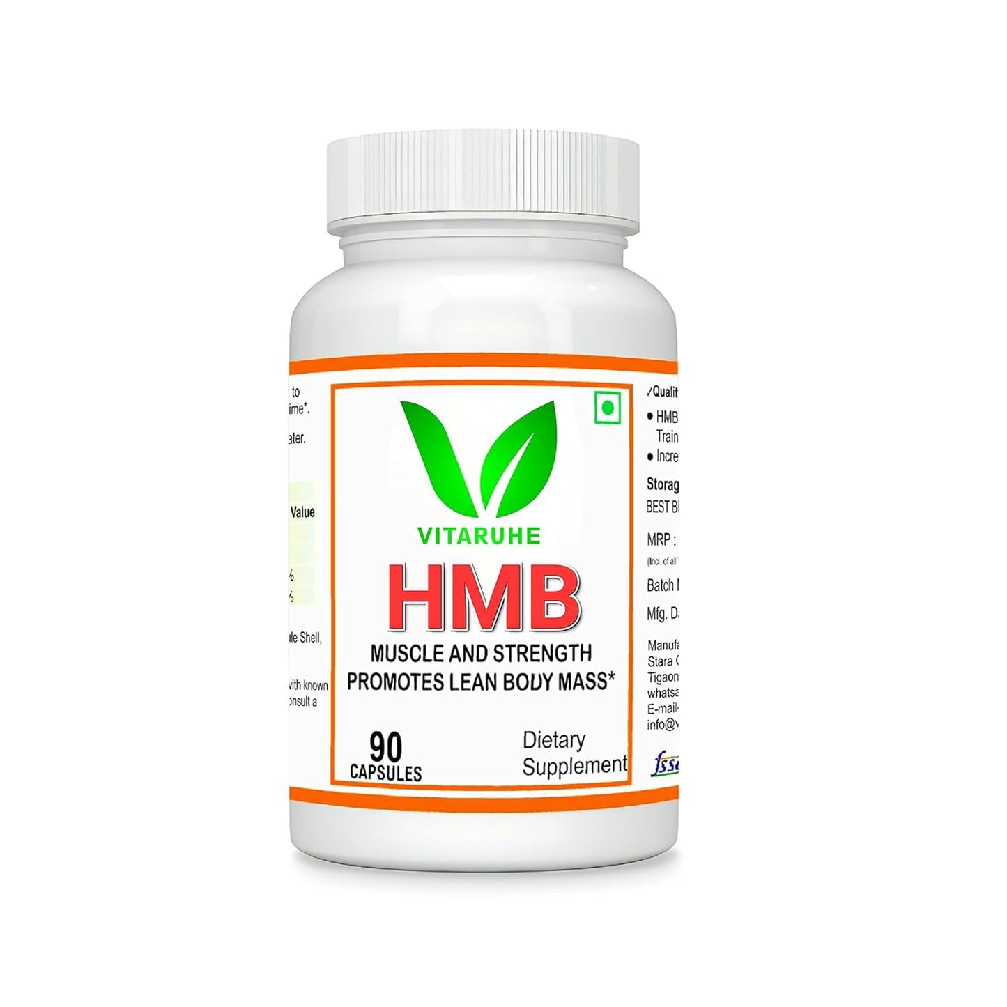 Generic Senta HMB Supplement 1000mg Capsules, 90 Count