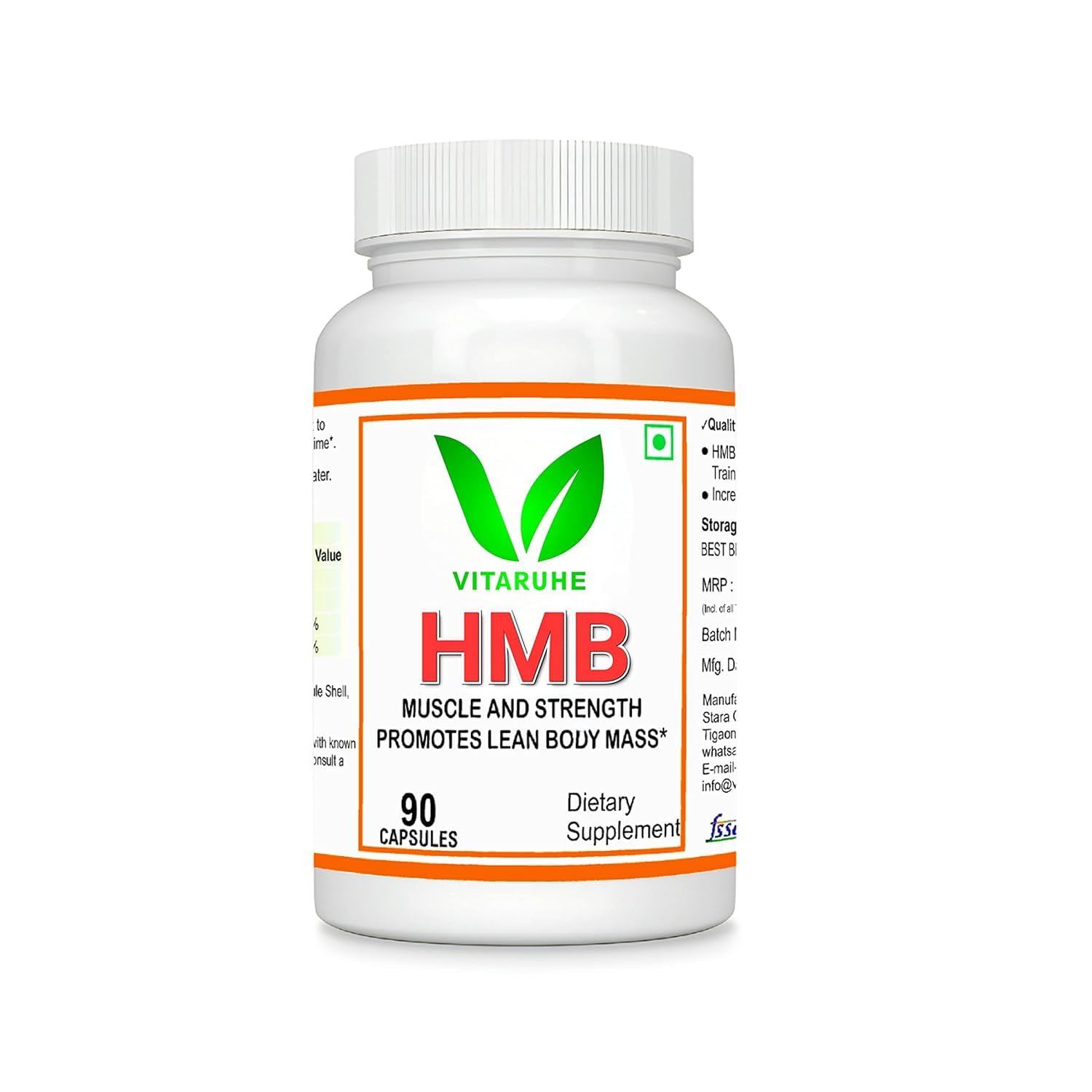 Generic Senta HMB Supplement 1000mg Capsules, 90 Count