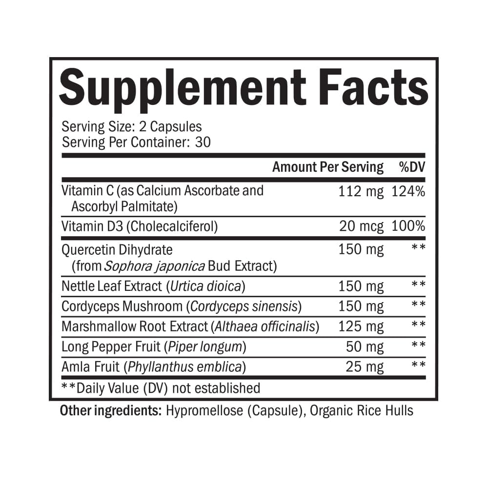 BioSchwartz Lung Detox Respiratory & Immune Support Supplement, 60 Capsules
