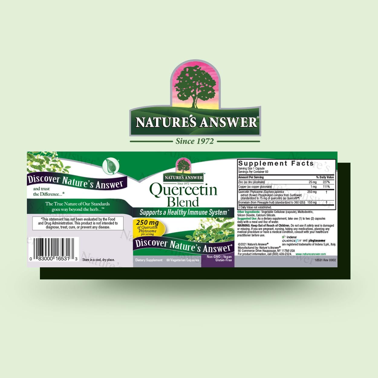 Nature's Answer Quercetin Blend Capsules 60 Capsules