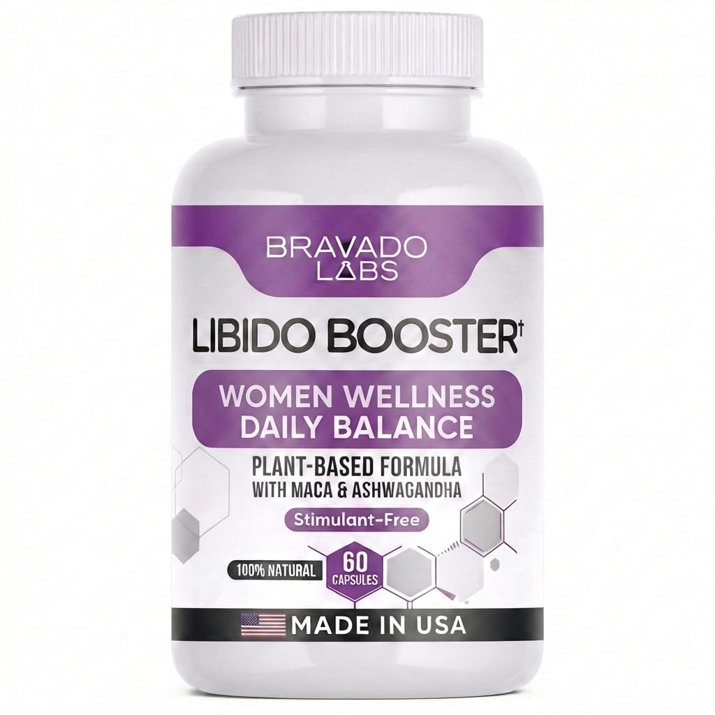Bravado Labs Female Libido Booster for Women – Advanced Women’s Intimacy & Confidence Support – 60 Capsules