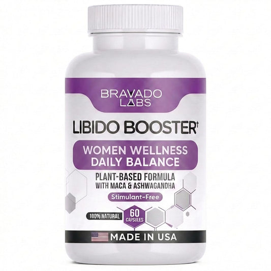 Bravado Labs Female Libido Booster for Women – Advanced Women’s Intimacy & Confidence Support – 60 Capsules