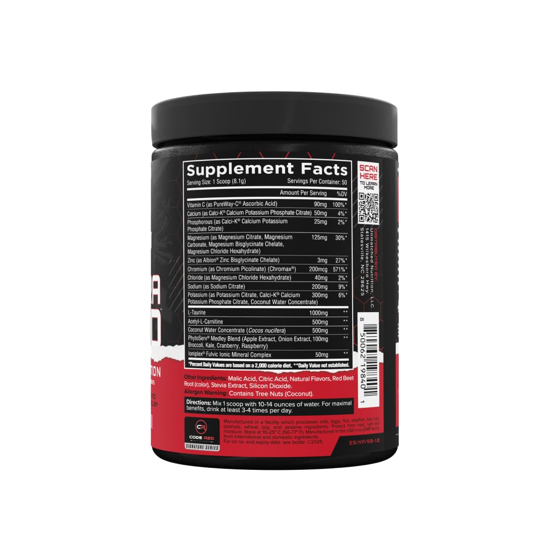 Unmatched Electrashred Advanced Hydration Formula Powder 50 Servings