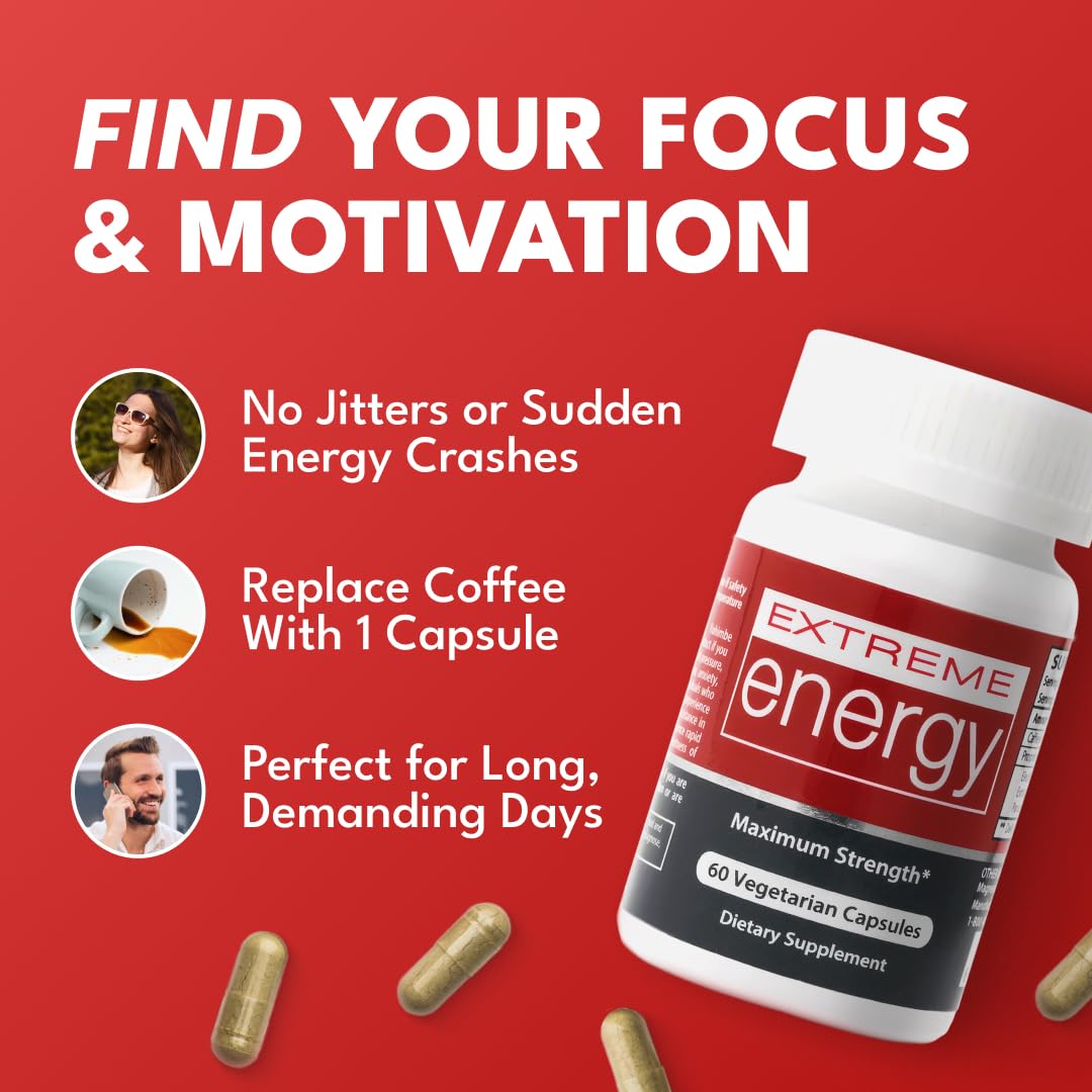Herbal Nitro Extreme Energy Pills 60 Capsules