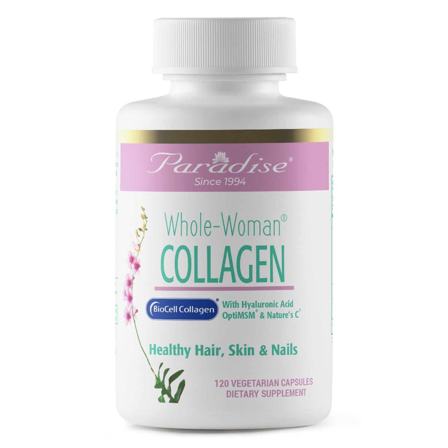 Paradise Herbs Whole-Woman Collagen Capsules, 120 Count
