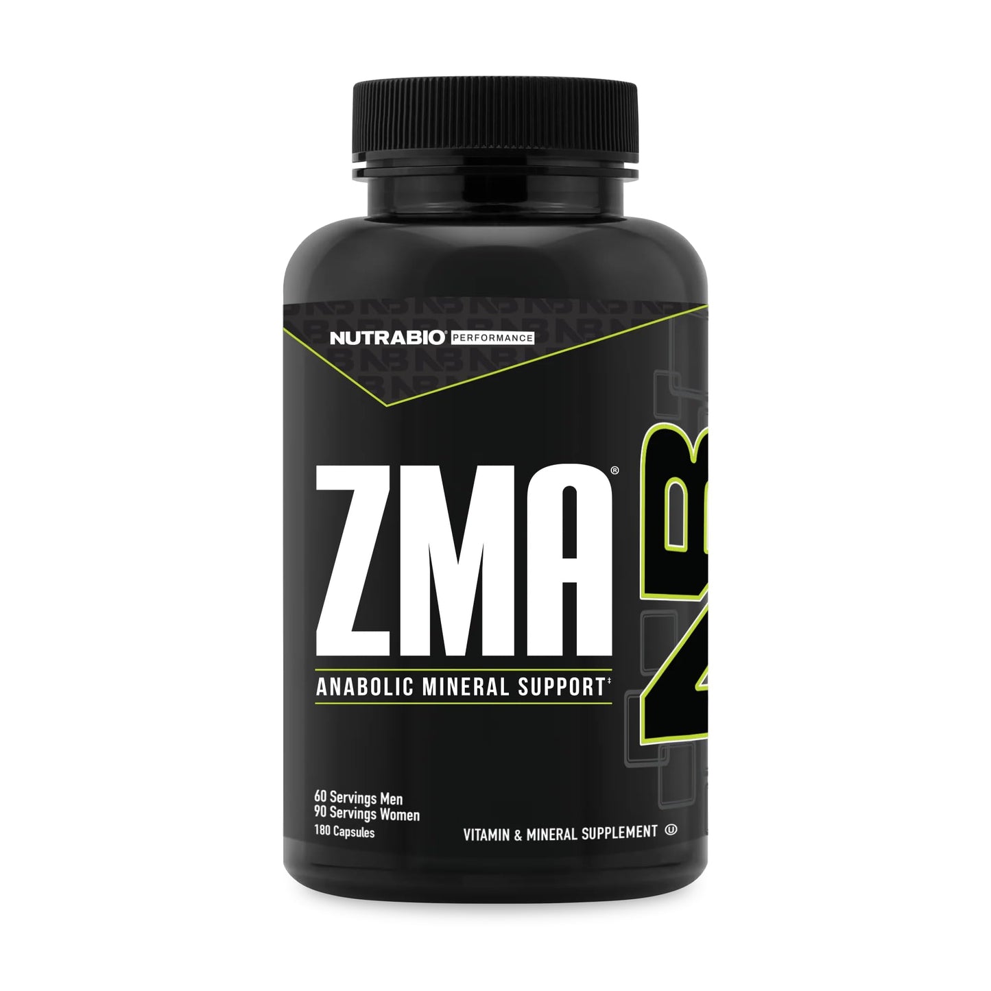NutraBio ZMA Supplements for Men & Women Capsule, 180 Capsules