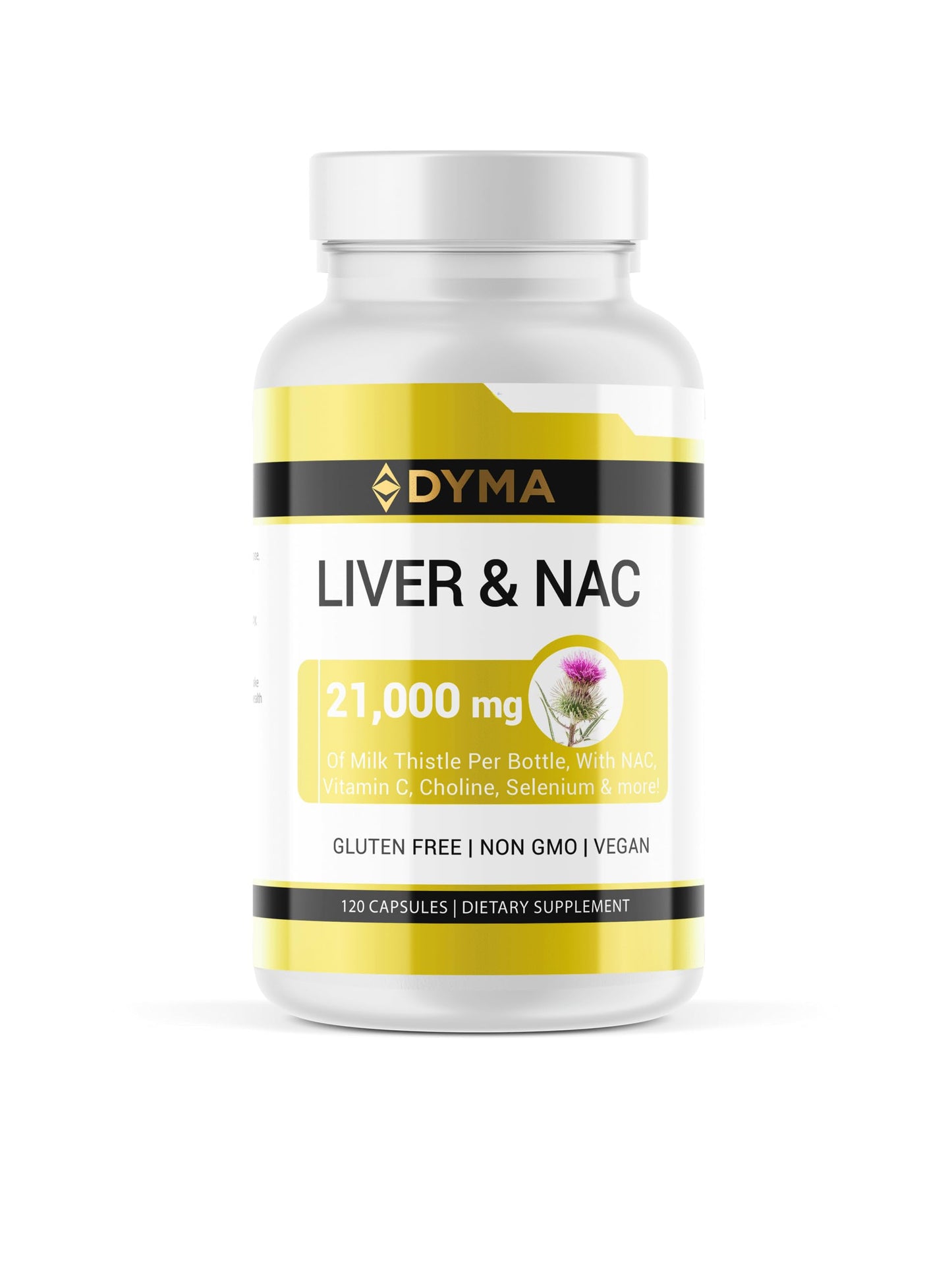DYMA Liver Supplement with Milk Thistle & NAC Capsule, 1 Count