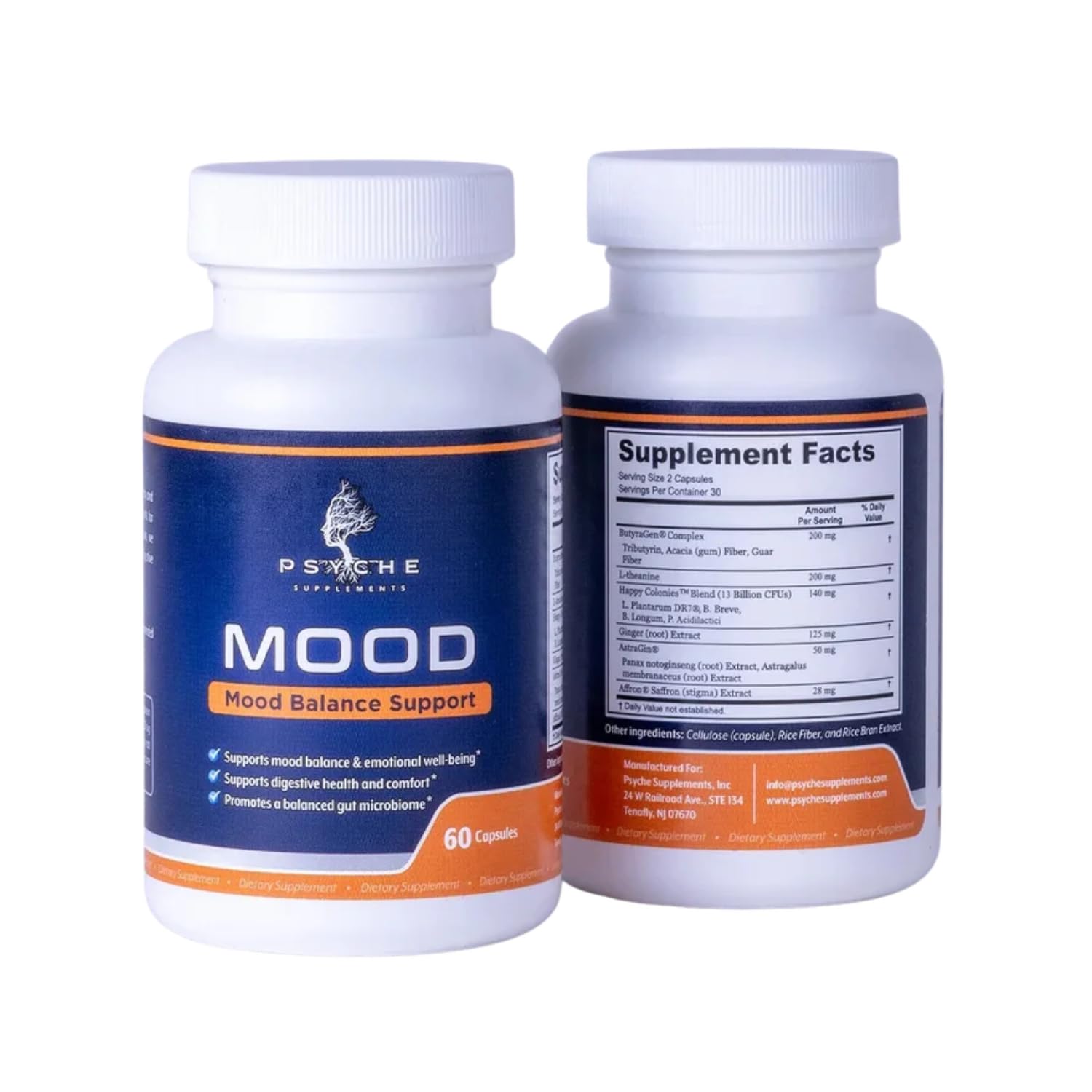Psyche Supplements Mood Balance Support Supplement Capsule 60 Capsules
