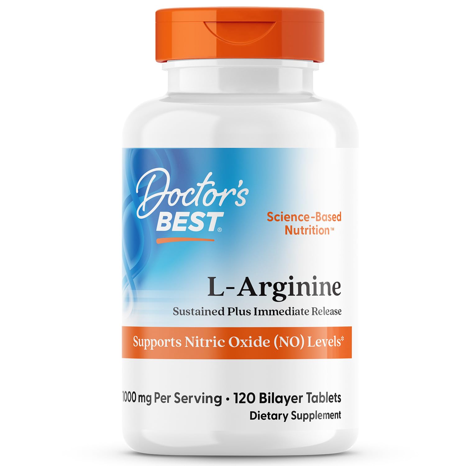 Doctor's Best L-Arginine Supplement Tablets 120 Count