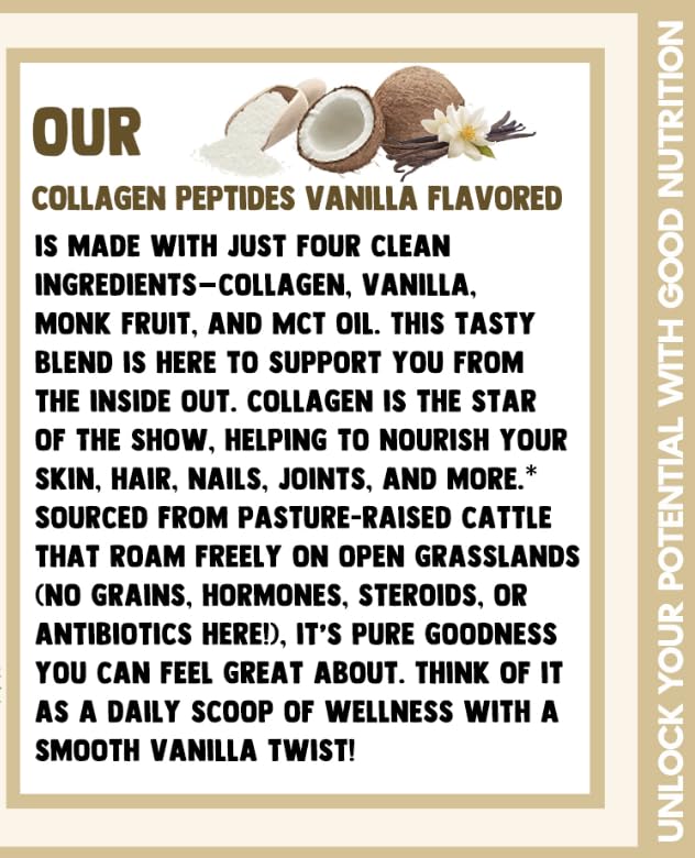 Chérie Sweet Heart Collagen Peptides Powder Vanilla 6 Ounce