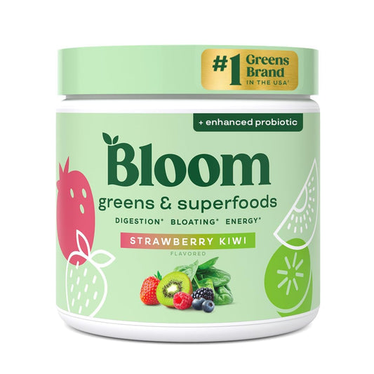 Bloom Nutrition Greens and Superfoods Powder for Digestive Health, 30 Servings