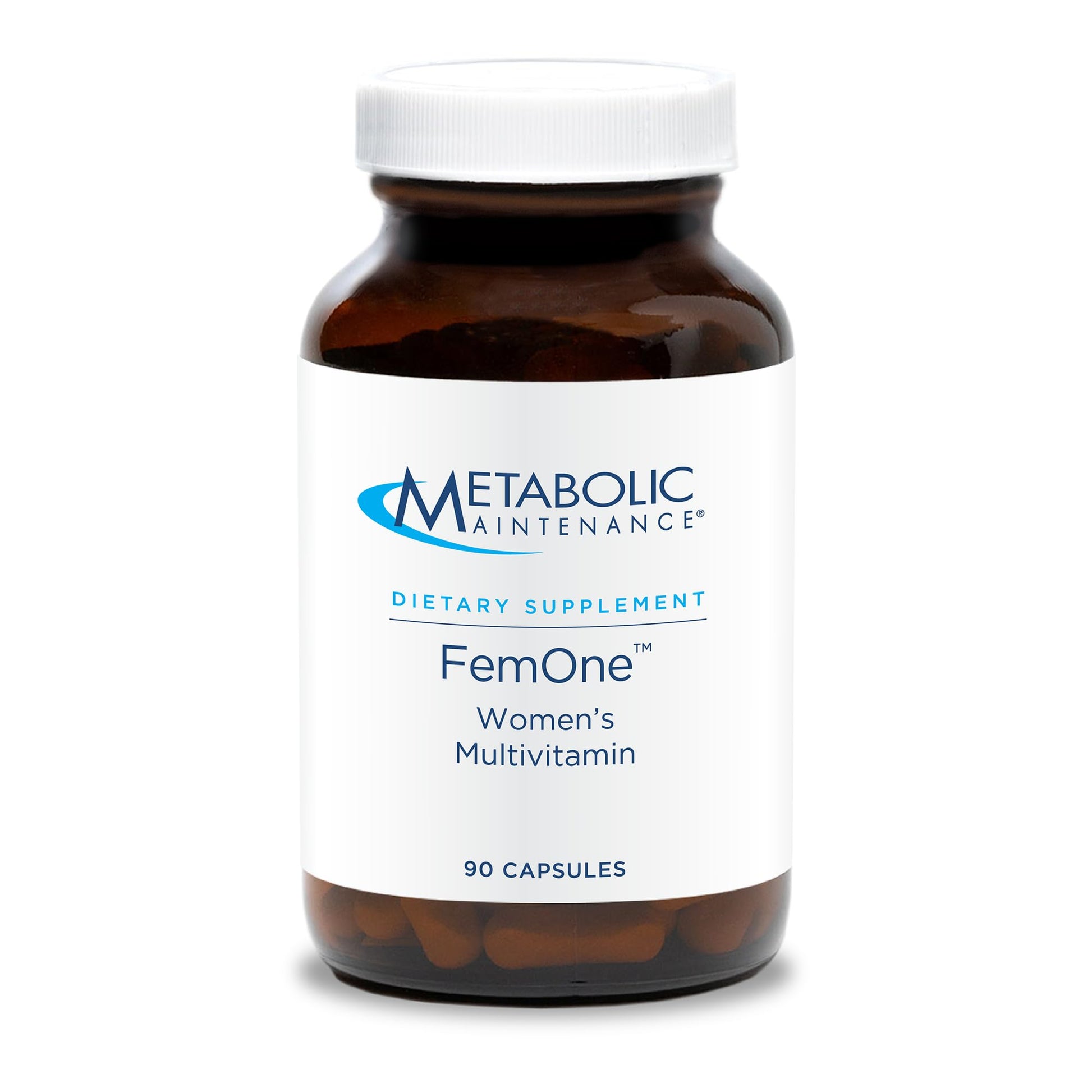Metabolic Maintenance FemOne Women’s Multivitamin with Iron & Activated B Vitamins, Reproductive & Immune Support, Vegetarian Capsule, Hypoallergenic, 90 Count
