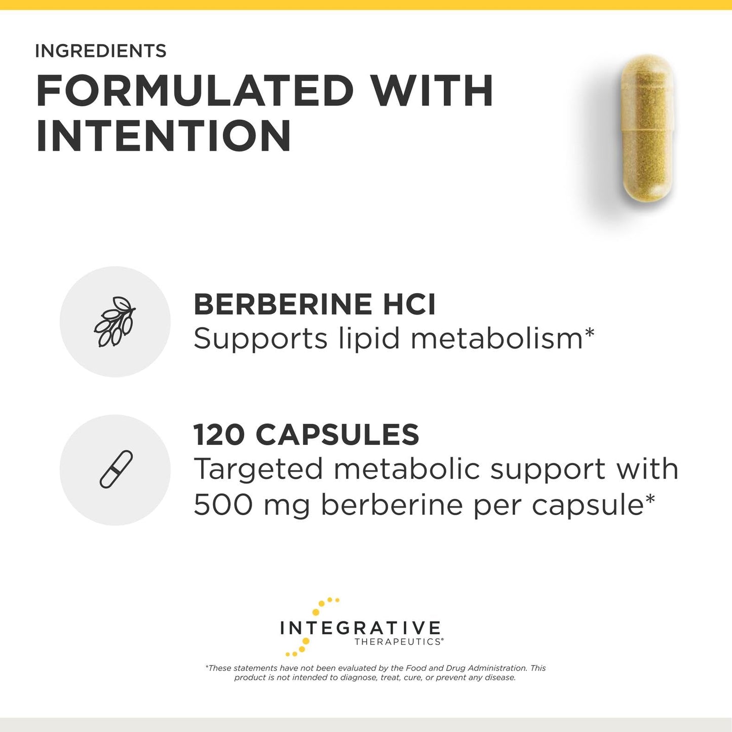 Integrative Therapeutics Berberine Capsule 120 Capsules