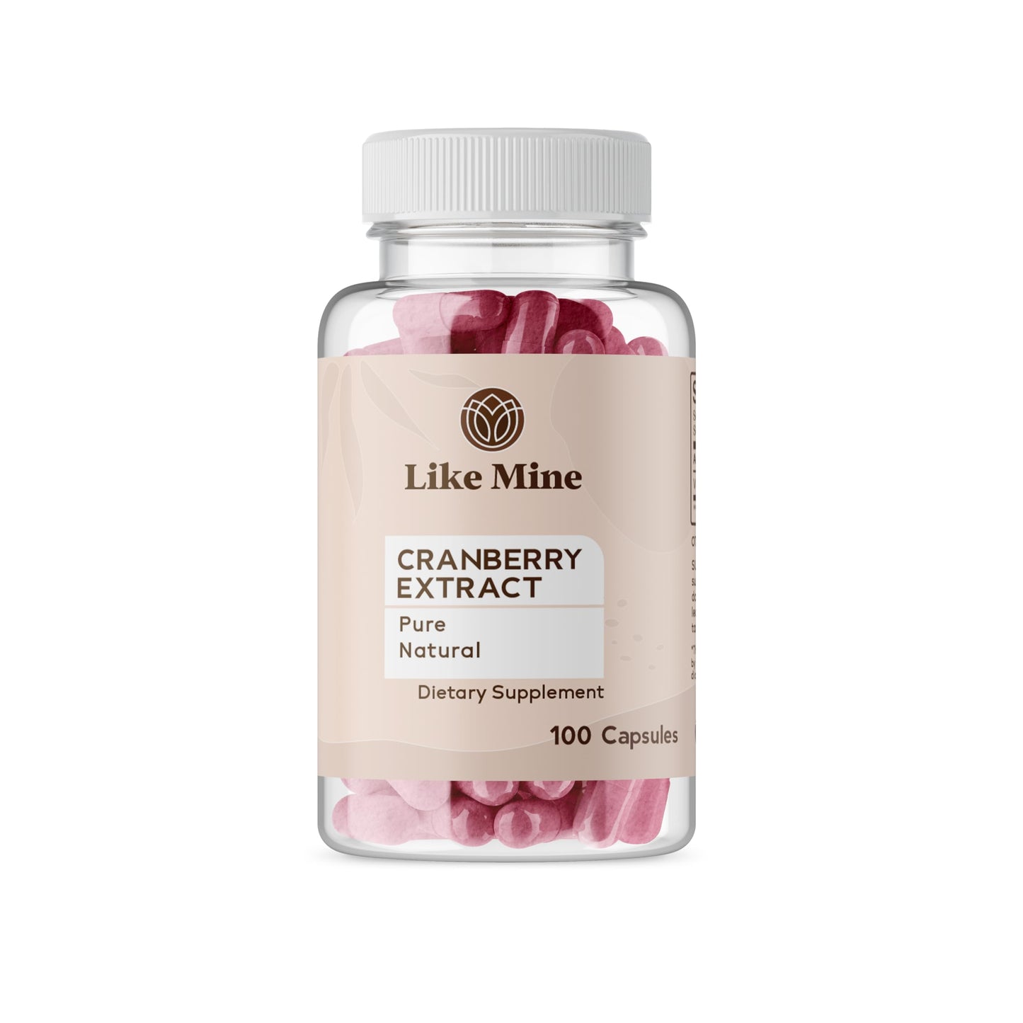 Like Mine Cranberry Extract Capsules 100 Count